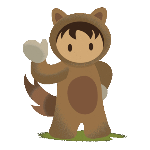 Teddy Bear Hello Sticker by Salesforce