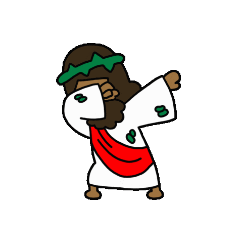 Black Jesus Sticker by Pinned Pins