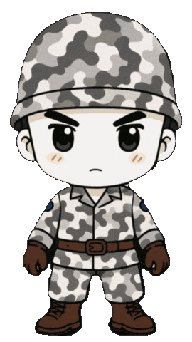 Soldier Yes Sticker by SECRET ROOMS ROMA