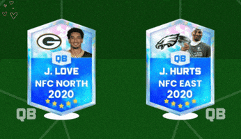 Jalen Hurts Jordan Love GIF by Griddy Football Puzzles