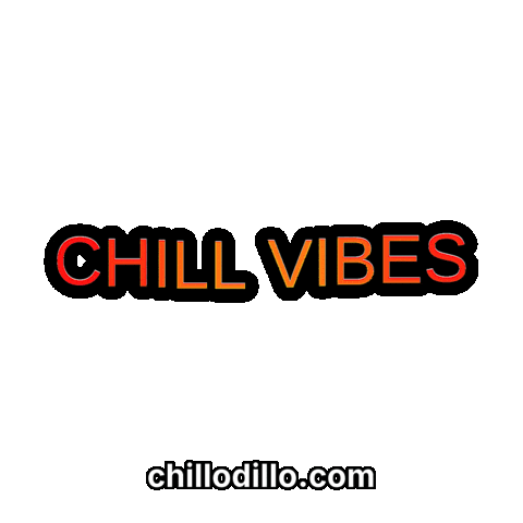 Relaxed Good Vibes Sticker by Chillo Dillo