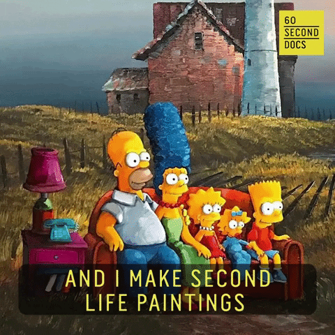 Homer Simpson Art GIF by 60 Second Docs