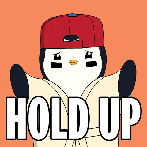 Hold On No GIF by Pudgy Penguins