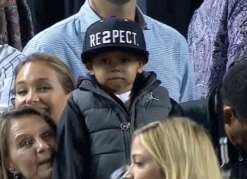Baby respect hat GIF