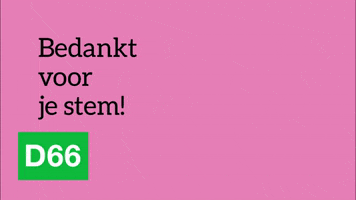 Bedankt GIF by D66