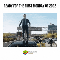 New Year Monday GIF by BlueStacks