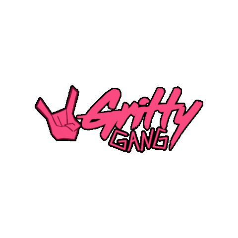 Rock Punk Sticker by Gritty in Pink