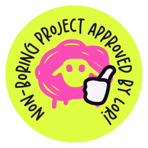Project Approved Sticker by Lorrane Bernardes