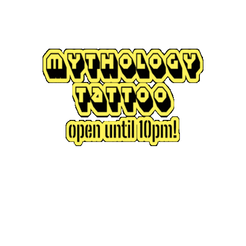 Tattoo Shop Blackwork Sticker by Mythology Tattoo Edmonton