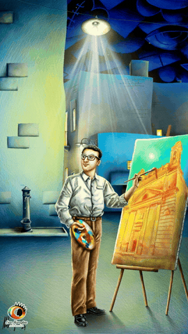 Young Painter Dreams - Homage to Nicola Andreace