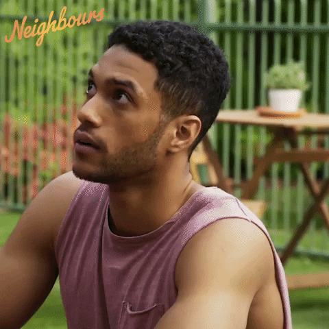Awkward Kyle GIF by Neighbours (Official TV Show account)