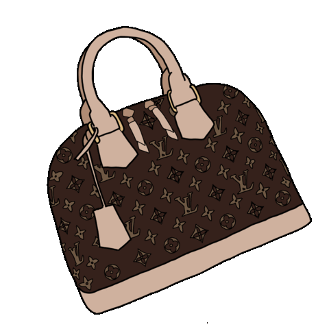 Louis Vuitton Bag Sticker by 1900BADDEST for iOS & Android | GIPHY