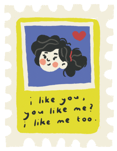 Love Yourself Stamp Sticker