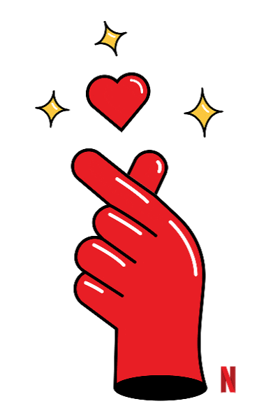 Heart Hands Love Sticker by Netflix Philippines