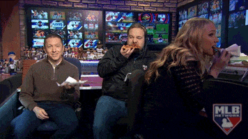 Stand Up Eating GIF by MLB Network