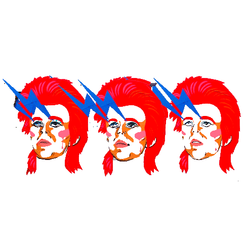 David Bowie Sticker by WellingtonNZ