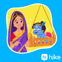 Hare Krishna Festival GIF by Hike Sticker Chat