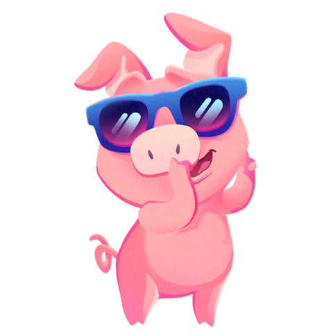 Pig Check It Out Sticker by Words With Friends