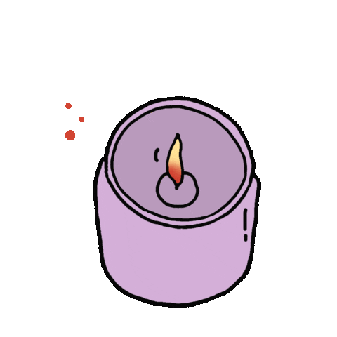 Relax Candle Sticker