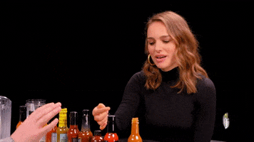 Natalie Portman Wings GIF by First We Feast: Hot Ones