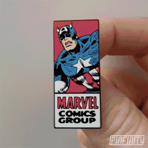 Pinfinity marvel captain america steve rogers marvel comics GIF