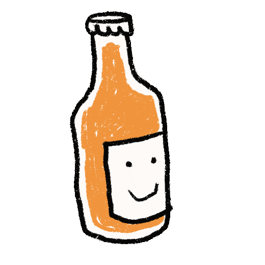 Wine Orange Sticker by Moes