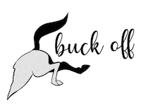 Buck Off Sticker by Marina Layton