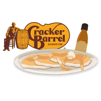 Maple Syrup Pancakes GIF by Cracker Barrel