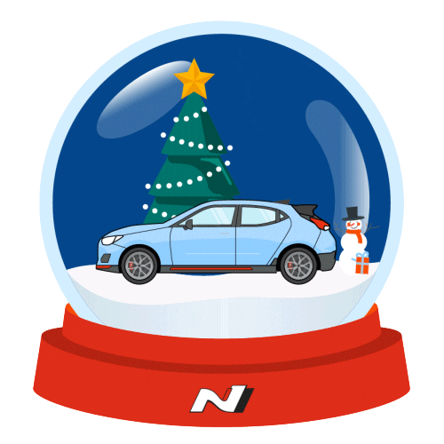 Christmas Snow Sticker by Hyundai N Worldwide