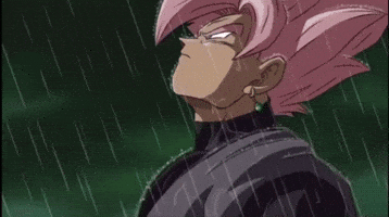 Goku Black Rain GIF