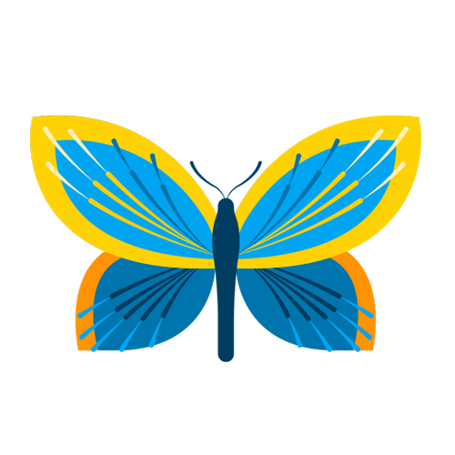 Butterfly Sticker by Reabilit