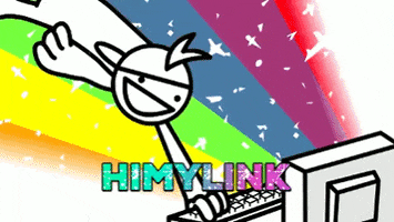 himylink happy fun mobile rainbow GIF