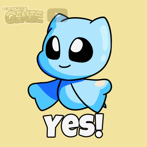 Jump Agree GIF by Christophers Genie
