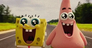 spongebob squarepants laughing GIF