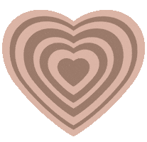 Heart Marrom Sticker