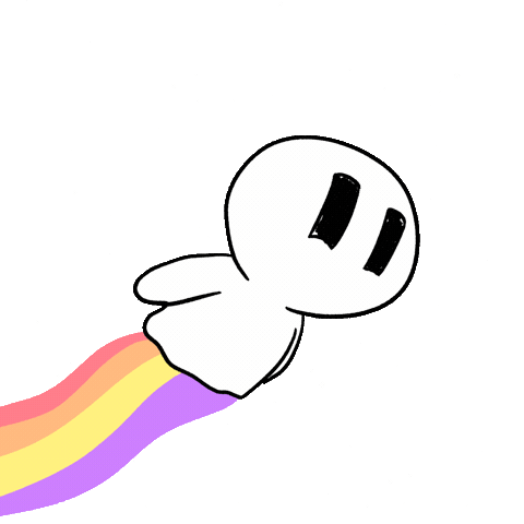 Flying Good Vibes Sticker by Playgigaverse