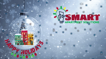 Christmas Snow GIF by Smart Apartment Solutions