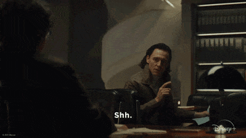 Be Quiet Tom Hiddleston GIF by Marvel Studios
