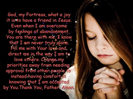Girl Praying GIF