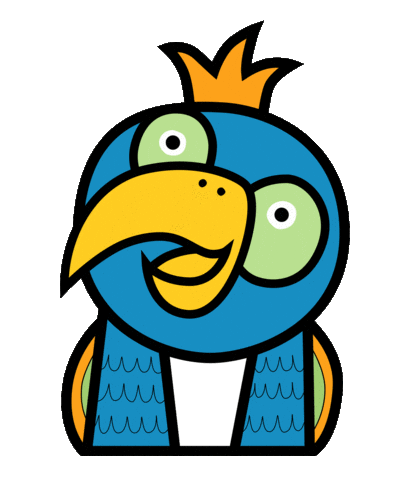 Parrot Macaw Sticker by Roarsome