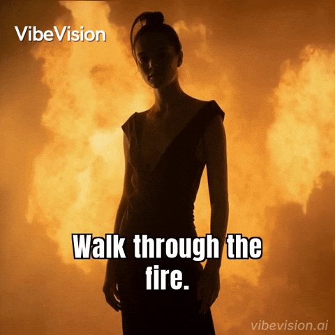 Overcome The Fire GIF by VibeVision