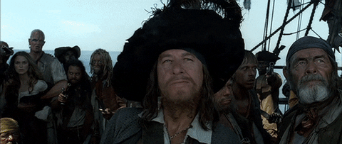  pirates of the caribbean agree geoffrey rush captain barbosa GIF