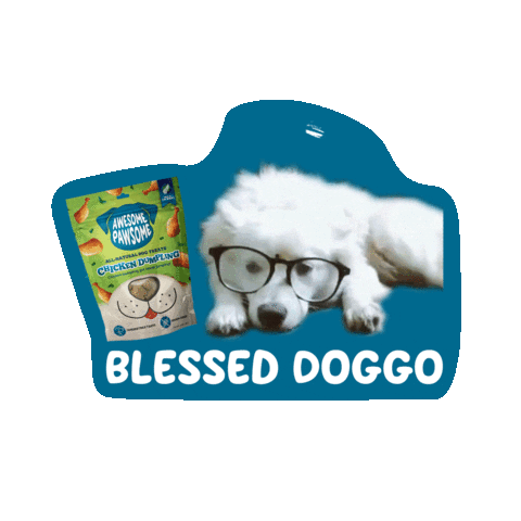 Happy Dog Sticker by Awesome Pawsome Treats