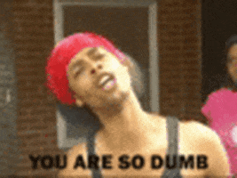 you are dumb for real GIF