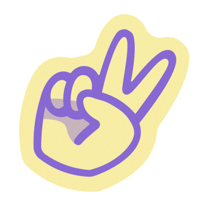 Hand Finger Sticker by Cesmac
