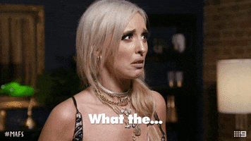confused dinner party GIF by Married At First Sight Australia