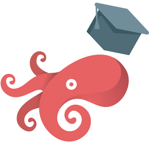 Sea Octopus Sticker by Senpai Academy