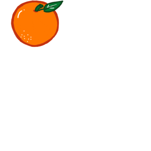 New Normal Orange Sticker by bintangkupukupu