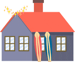 Hus Sticker by Timbro