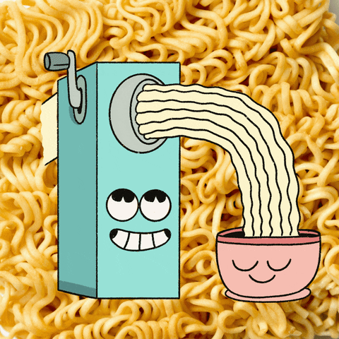 Noodles GIF by Blake Jones